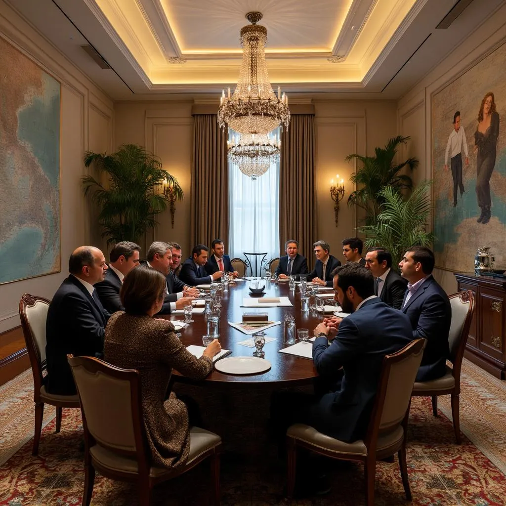Reunión con cliente corporativo